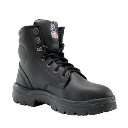 [Size 10] STEEL BLUE 512702 Ladies Argyle Black Safety Boots 